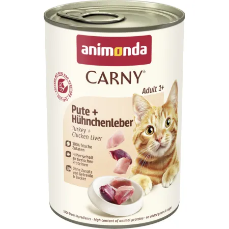 ANIMONDA Carny Adult Cat indyk i wątróbka z kurczaka 400g